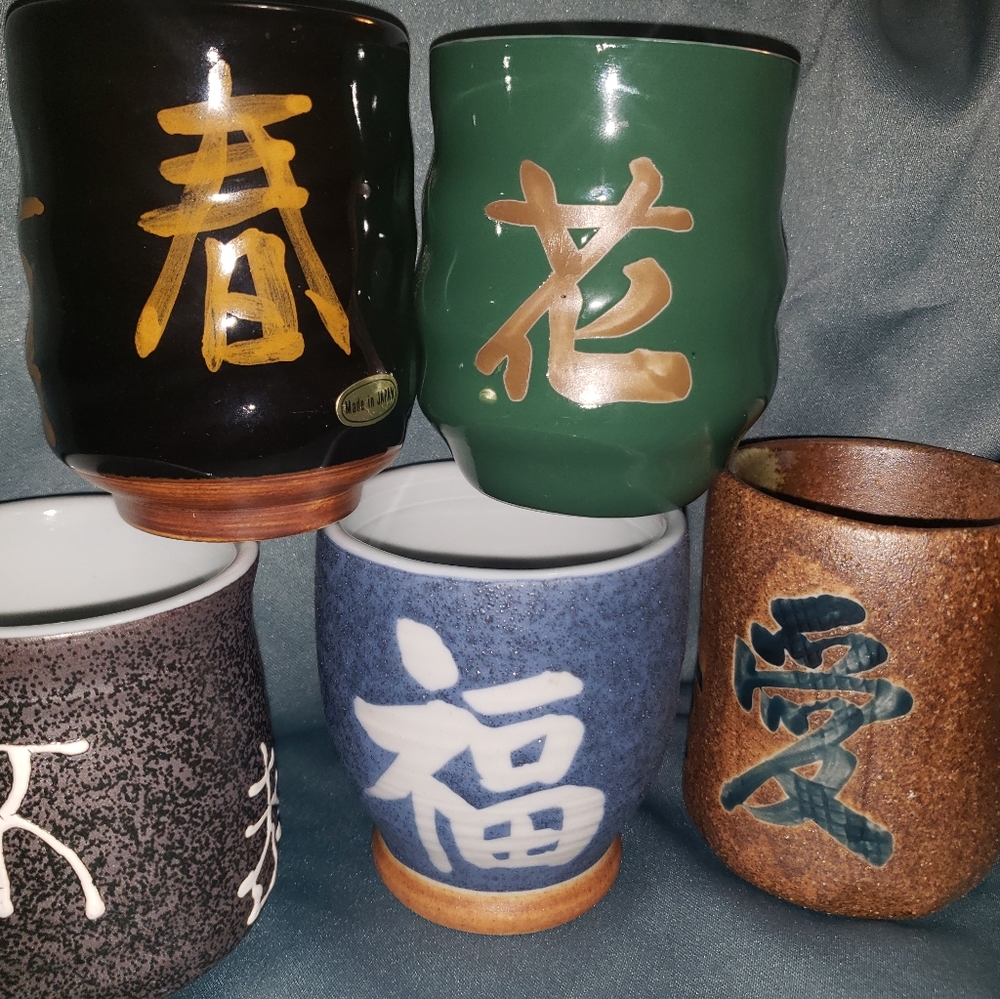 5pcs ceramic Japanese tea cups
